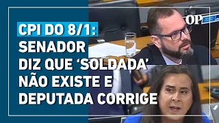 CPI do 8/1: Jorge Seif diz que 'soldada' não existe no dicionário e Duda Salabert corrige