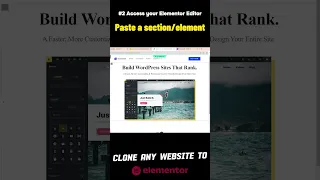 How to clone any website to Elementor Builder