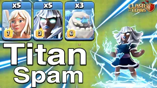 Th15 Electro Titan Spam Attack Strategy 2023!! Best th15 attack strategy - Clash of clans