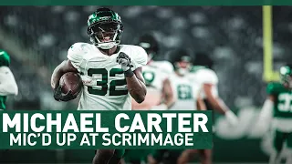 🎤 Michael Carter Mic'd Up at the Green & White Scrimmage 🎤 | The New York Jets | NFL