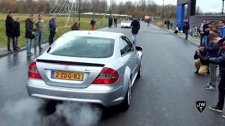 Mercedes-Benz CLK63 AMG Black Series vs Annoying Guy! & Exhaust SOUNDS!