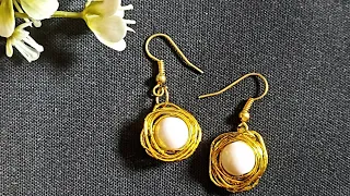 Make this beautiful Earring in Less than 5 mins😍🤩 #5minsdiy #diyearring| Fiesta Goa