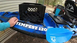 Cheap pedal drive fishing kayak review.  (HooDoo Sports, Tempest 120P) 5 years later.