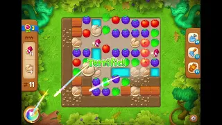 GardenScapes Level 1444 no boosters (18 moves)