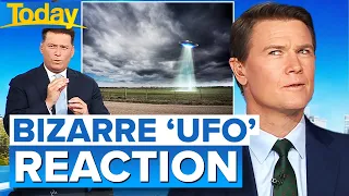 Aussie hosts bizarre reaction to 'UFO' sighting | Today Show Australia