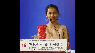 Akshata Mansi madhav Deshpande in Indian Youth Parliament