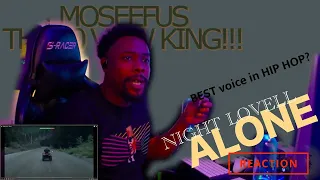 BEST VOICE in HIP HOP?! 🌌🌚NIGHT LOVELL - ALONE #reaction #moseefus #the20viewking