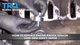 How To Replace Engine Knock Sensor 2000-2006 Chevy Tahoe