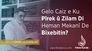 Gelo Caiz e Ku Pîrek û Zilam Di Heman Mekanî De Bixebitin? | Mela Enver KILIÇARSLAN