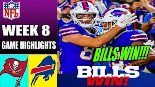 Buffalo Bills vs Tampa Bay Buccaneers [Week 8] FULL GAME Highlights | NFL Highlights TODAY 2023
