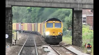 Class 66 Freight Trains at Speed.