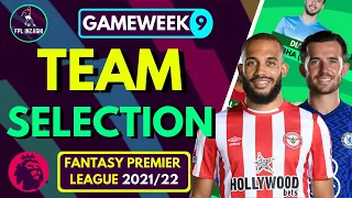 FPL GW9 TEAM SELECTION! | TRANSFERS & TEAM REVEAL | GAMEWEEK 9 | Fantasy Premier League Tips 2021/22