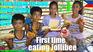 You Should See How Happy These Kids Are! This Poor Filipino Family's 1st JOLLIBEE. The Philippines