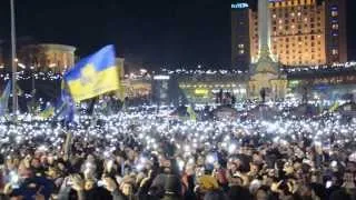 Гімн України на Євромайдані - акапелла