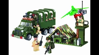 Brick Combat Zones 811 - Военный грузовик - Китайский лего конструктор