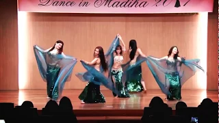 Renata dancers in Korea, danced veil dance and drumsolo