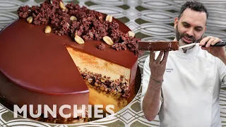 Dominique Ansel's Peanut Butter Chocolate Crunch Cake - How To