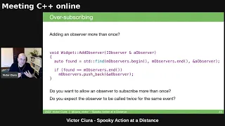 Spooky Action at a distance - Victor Ciura - Meeting C++ online