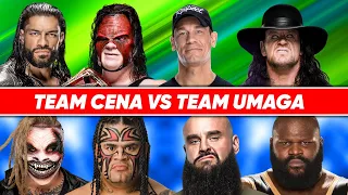 Kane & John Cena & Roman Reigns & Undertaker vs. Mark Henry & Umaga & Strowman & The Fiend - WWE 2K