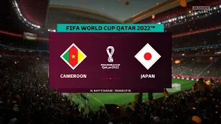 Japan vs Cameroon World cup Qatar 2022 Round 16 PlayStation 5 4K 60FPS