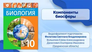 Тема 45. Компоненты биосферы