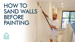 How to sand walls before painting | Home Renovation