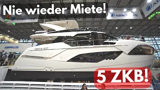 NIE WIEDER MIETE! IST DAS DIE BILLIGSTE LUXUSYACHT DER WELT? Absolute 47 Fly 2024. 6 ZKB Traumhaus!