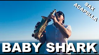 Baby Shark - Pinkfong acapella cover sax music video performance dance kids song