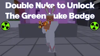 Double Nuking to Unlock The Green Nuke Badge (750 Nukes) | Krunker 51 - 0 Gameplay | Resolve