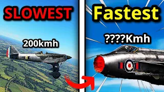 IF I KILL YOU MY PLANE GETS FASTER (slowest to fastest plane)
