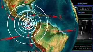 11/12/2017 -- Large M7.0 (M6.7) Earthquake strikes Central America -- MAJOR UNREST UNDERWAY