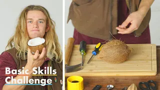 50 People Try to Crack Open a Coconut | Epicurious