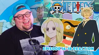 WE FINALLY GET THE SHIP! ONE PIECE Reaction - Episode 16, 17, and 18