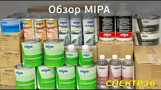 Обзор Mipa ч.1 (2021 июль) немецкие лакокрасочные материалы: лак, грунт, шпатлёвка, miparox