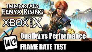 Immortals Fenyx Rising (Series X) - Quality vs Performance Frame Rate Test