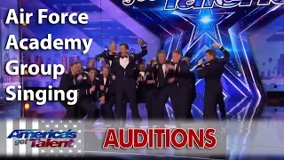 In The Stairwell  Air Force Academy Group Sings  Drag Me Down | America s Got Talent 2017