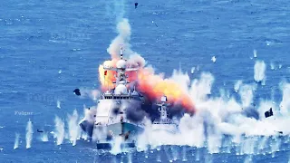 WAR BEGINS!! US F-18 Jets Attacked 2 China Warships Near New US Military Base