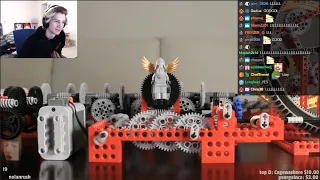 xQc Reacts to Making a GOOGOL:1 Reduction with Lego Gears | Lego Buggati Chiron | Random Videos