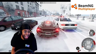 Supercars in the snow was a TERRIBLE idea lmaooo | BeamNG.Drive