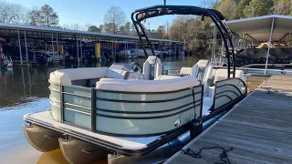 2023 Harris 230 Sunliner Sport Pontoon Boat For Sale at MarineMax Lake Wylie, SC