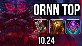 ORNN vs DARIUS (TOP) | 6 solo kills, 1000+ games, 1.3M mastery, 8/3/15 | BR Diamond | v10.24