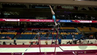 MAJA Evelina (GRE) - 2018 Artistic Worlds, Doha (QAT) - Qualifications Uneven Bars