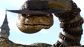 Rango vs. Jake, la serpiente de cascabel | Rango | Clip en Español