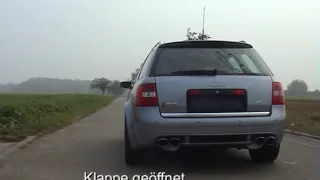 Audi RS6 exhaust sound (MUST hear!!!)