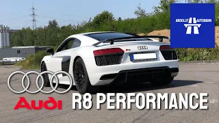 Audi R8 V10 Performance High Speed Test Drive on Autobahn | Absolut Autobahn