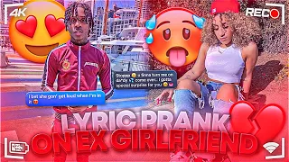 POLO G “RAPSTAR” LYRIC PRANK ON EX GIRLFRIEND 💔 **CRAZY ENDING** 😨