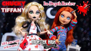 Monster High: Chucky & Tiffany Skullector Dolls REVIEW! All Easter Eggs, Surprises...& That Price!