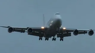 Full arrival of Magma Aviation Boeing 747-400 (TF-AKD) at Birmingham Airport. 03.02.24 (8:19am)