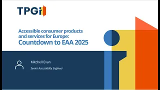 What is the European Accessibility Act (EAA)? Countdown to EAA 2025