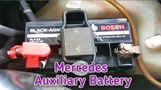 Mercedes auxiliary battery location ! Mercedes Benz w219